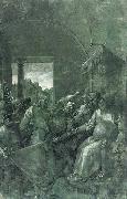 Albrecht Durer Green Passion: Christ before Caiaphas oil painting on canvas